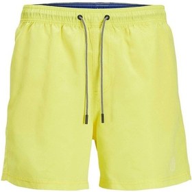 Resim Jack & Jones Erkek Jpstfıjı Logo Detaylı Deniz Şortu 12225961 Sarı 
