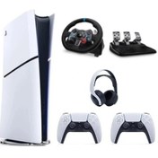 Resim Sony Playstation 5 Slim Digital 1 TB YD + 2 Kol + Direksiyon Seti + Pulse 3D Kulaklık 