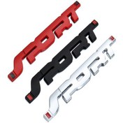 Resim Sones 6 Pcs Metal 3d Stereo Araba Plakası Modifiye Spor Kuyruk Etiketi Vücut Etiketi Kırmızı 