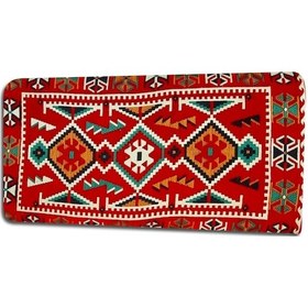 Resim Kamış Dolgulu Şark Köşesi Yastığı & Minderi - 60 X 90 / Kırmızı 
