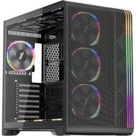 Resim 1st Player Vt7 Siyah 850W 80+ Sılver Atx 3.1 Argb 4X12CM Fan Temperli Cam USB 3.0 Atx Kasa 