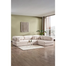 Resim Legom Petek Aktivite Koltuğu Yatak Olabilen Çok Amaçlı Kanepe L Koltuk Krem 