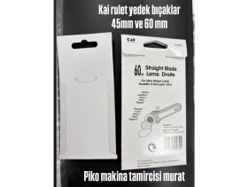 Resim 45-60mm 2si bir arada Kai Yedek Bıçak 