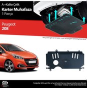 Resim S-dizayn Peugeot 208 Çelik Karter Muhafaza Koruma 2012-2019 A+ Kalite 
