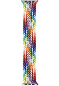 Resim Apple Watch Uyumlu Örgü Loop Kordon Rainbow 