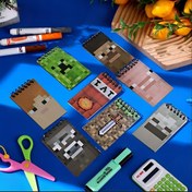 Resim 8 spiral ciltli piksel defter, mini defterler gibi spiral ciltli defterler 