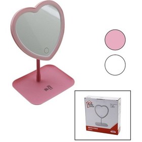 Resim Kalpli 7 İnç Ledli - Usb Şarjlı Makyaj Aynası 90 Dereceayarlı Takılıklı Ayak Renkli Pls. 5496 Çok Renkli 