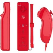 Resim Cbtx 8511 İçin Wii U Gecikme Yok Kablosuz Bağlantı Sağ Ve Sol Oyun Tutamağı Denetleyicisi Gamepad Kırmızı 