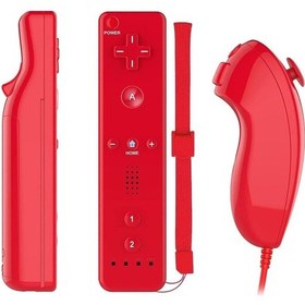 Resim Cbtx 8511 İçin Wii U Gecikme Yok Kablosuz Bağlantı Sağ Ve Sol Oyun Tutamağı Denetleyicisi Gamepad Kırmızı 