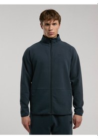 Resim Everlast Ever Relaxed Regular Antrasit Yüksek Yaka Erkek Full Zip Sweatshirt Koyu Gri 
