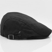 Resim Erkek Şapka Yazlık Keten Spor Kasket - Siyah Siyah-Tek Ebat 