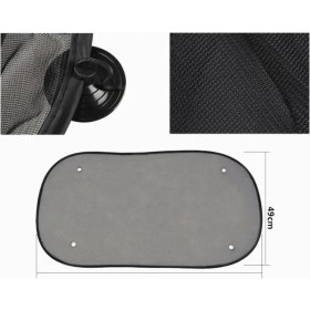 Resim REIHMANN Volkswagen Passat B8 2020-2021-2022-2023 Arka Cam Güneşlik Perde Vantuzlu 100X50 cm Siyah – Oto Güneş Önleyici Tül Cam Perdesi 