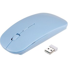 Resim Geeksen Kablosuz Abs Malzeme Fare, 10m Menzil, 1600 Dpı, 4 Tuş, Renk Seçenekleri Siyah/beyaz/pembe/mavi/yeşil Optik 