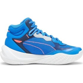 Resim Puma Playmaker Pro Mid Mavi Basketbol Ayakkabısı 37833008 Mavi 