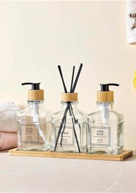Resim Rogan Kokuluklu Sıvı Sabunluk Seti - 3x350ml Şeffaf 