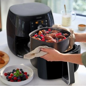 Resim Philips 3 Ü 1 Arada Set Xxl 7,3 Lt Airfryer HD9952 Pişirme Seti HD9951 Izgara Seti, Luciole + Lambader 