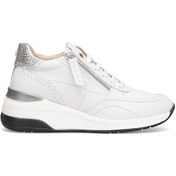 Resim Mammamia D25ka-7300 Kadın Hakiki Deri Dolgu Topuk Ayakkabı Beyaz Beyaz 