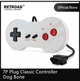 Resim 8bit Nintendo Eğlence Sistemi Veya Aile Bilgisayar Konsolu İçin Klasik Denetleyici 7p Fiş 