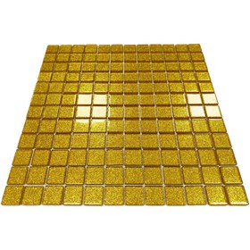 Resim MozaiKristaL Mutfak Tezgah Arası Ve Iç Dekorasyon Için 23x23mm Altın, 30x30cm. Kristal Mozaik. (0.45 M2 FİYATI) 
