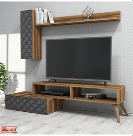 Resim Variant Planet Tv Ünitesi - Mavi / Ceviz 