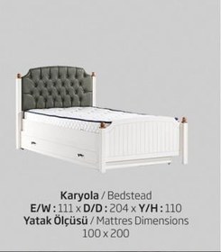 Resim Bengi Karyola-Komodin-yavru karyola Urlu FLEXY İnovasyon Model Yüksek ayak Kalite malzeme El Yapım 