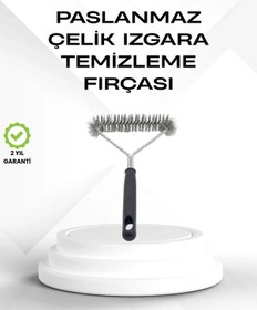 Resim Cn Tel Izgara Temizleme Fırçası Bbq Sonrası Kolay Temizlik Çok Renkli 