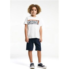 Resim U.s. Polo Assn. Erkek Çocuk Beyaz Bermuda Takım Us2051 Beyaz 