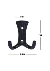 Resim Troy Portmanto Vestiyer Duvar Dolap Elbise Askısı Siyah Metal Kapı Askılığı Askılık 5 Adet Siyah 