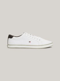 Resim Tommy Hilfiger Beyaz Erkek Fm0fm00596 100 H2285arlow 1d Sneakers Low Cut Whıte 