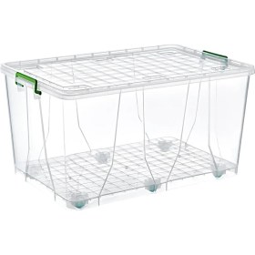 Resim Mega Saklama Kutusu Tekerlekli 120 Lt 5 Adet 