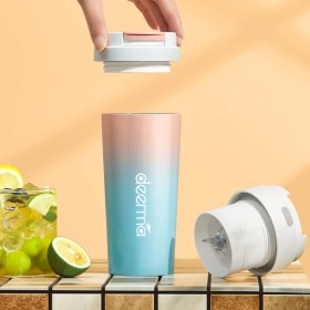 Resim Kablosuz 2-in-1 Kişisel Smoothie Blender, Taşınabilir, Şarjlı, Mavi, Garantili 