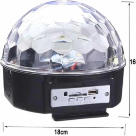 Resim Mey İthalat Bfs Disko Topu Renkli Işıklı Lazer Parti Bluetooth Bağlantılı LED Küre 