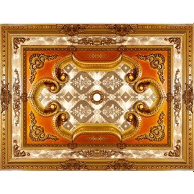 Resim Dikdörtgen Kahve Saray Tavan Göbek 90*120 cm 