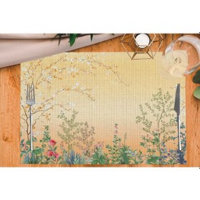 Resim Adawall Colorful Mini Flowers Kumaş Amerikan Servis 4'lü Set Çok Renkli 