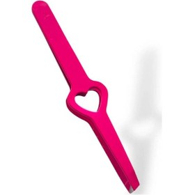 Resim Caş Dekorasyon Pembe Renk Kalp Figürlü Cımbız 