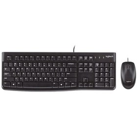 Resim Logıtech Mk120 Usb Q Siyah Kablolu Klavye+mouse Set 