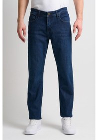 Resim Alexandergardı Straight Fit Jean Lacıvert 
