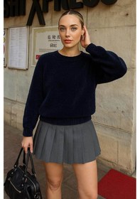 Resim Fashion Friends Bisiklet Yaka Şönil İndigo Kadın Kazak 25k0160k1 İndigo 