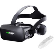 Resim Vrpark J20 Kulaklıklı Sanal Gerçeklik Gözlüğü + Bluetooth Kumanda 