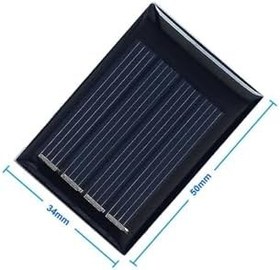 Resim Alkatronik Güneş Pili 2V 50mA 34x50mm Solar Fotovoltaik Hücre Elektrik Üretici Panel Modül Pil Akü Batarya 