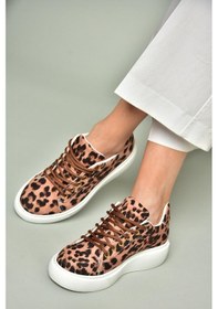 Resim Fox Shoes P602045004 Taba Kumaş Kadın Spor Ayakkabı Sneakers Taba-kumaş Çok Renkli 