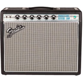 Resim Fender ’68 Custom Princeton Reverb Elektro Gitar Amfisi - Silver and Blue 