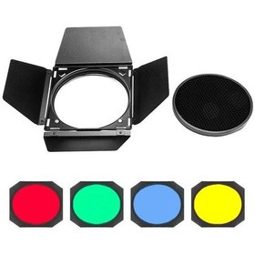 Resim Godox Bd-04 Renkli Filtre&Petek Seti (200 MM Çap) 