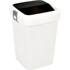 Resim Gri 8 Lt Temassız Çöp Kovası, Şık ve Kullanışlı Ev ve Ofis Çözümleri 