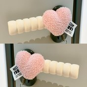 Resim 2'li Pembe Kalp Şeklinde Kapı Stoperleri - Yumuşak Peluş Çarpışma Önleyici Duvar Kilidi Koruyucuları, Dayanıklı Plastik Oval Tasarımlı Dekoratif Kapı Stoperleri Ev & Ofis için, Çizilmeye Dayanıklı Duvar Koruması, Ev, Ofis Güvenliği için Kapı Stoperleri 