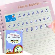 Resim 1 adet Yeniden Kullanılabilir 3D Kaleografi Uygulama Kitabı - Gençler için İngilizce ve Matematik Öğrenimi, Küçük Çocuklar için Renkli İllüstrasyonlu Sanat Çizim Çalışması, Mükemmel Noel, Cadılar Bayramı ve Şükran Günü Hediyesi, Gençler için Sanat Eseri | Eğlenceli Tasarım | Renkli Kapak, Noel için En İyi 