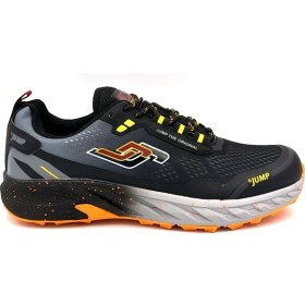 Resim Jump 30519 Phlon Hafif Taban Bağcıklı Erkek Spor Ayakkabı Siyah Sarı 