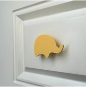 Resim Pomerol Sarı Fil Dolap Kulpu - Çocuk Odası, Mutfak Ve Banyo İçin Modern, Şık Ve Dayanıklı Mobilya Kulp , Dh 