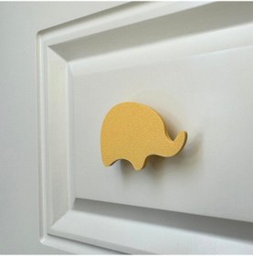 Resim Pomerol Sarı Fil Dolap Kulpu - Çocuk Odası, Mutfak Ve Banyo İçin Modern, Şık Ve Dayanıklı Mobilya Kulp , Dh 