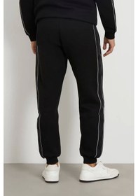 Resim Guess Erkek Yanı Logolu Jogger Pantolon Siyah 
